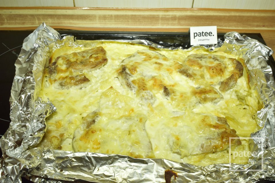 Мясо в духовке по французки - Шаг 12