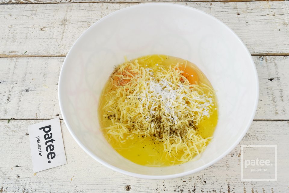 Сырные блины с зеленью - Шаг 6