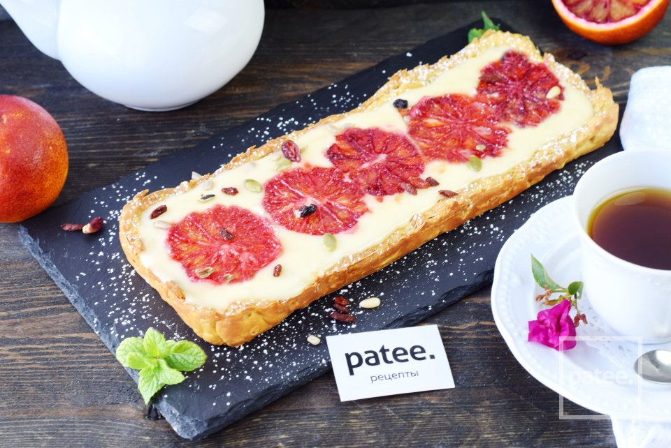 Тарт с заварным кремом и апельсином - Шаг 15