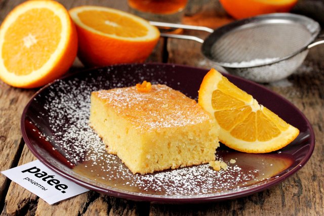 Пирог Ревани с апельсиновым сиропом