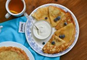 Тоненькие блины на сыворотке