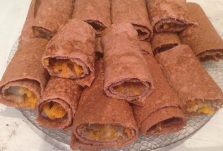 Печёночные блинчики с начинкой