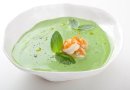 Гороховый крем-суп с креветками
