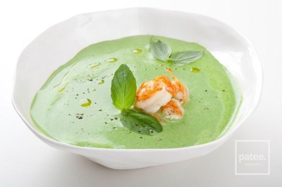 Гороховый крем-суп с креветками - Шаг 1