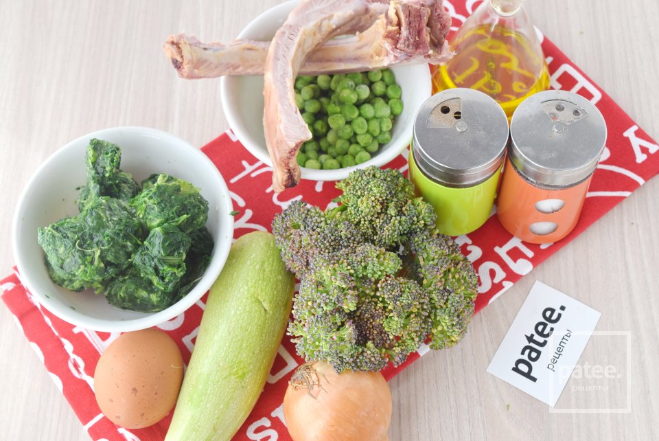 Суп из зеленых овощей - Шаг 1