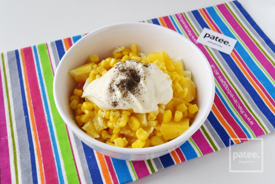 Крабовый салат с апельсином - Шаг 11