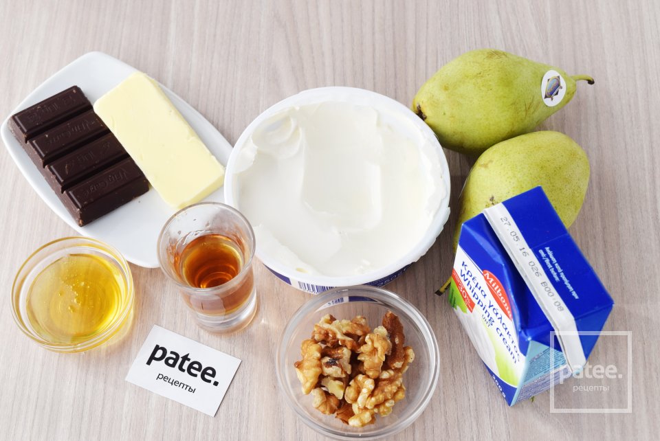 Фаршированные груши в шоколадной глазури - Шаг 1