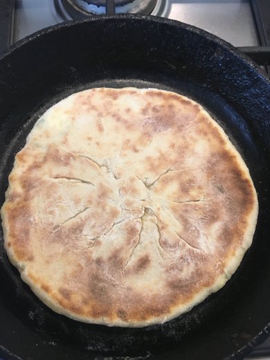 Хачапури с сыром и зелёным луком - Шаг 13