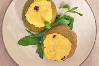 Яблоки запечённые с творогом