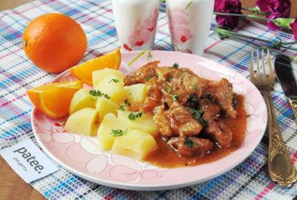 Свинина в апельсиновом соусе