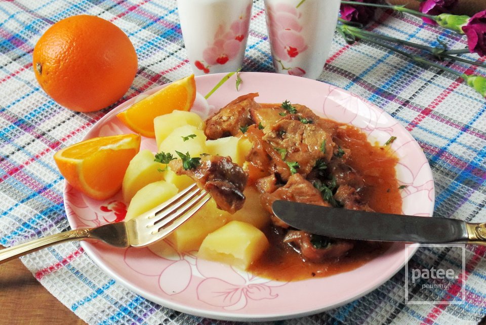 Свинина в апельсиновом соусе - Шаг 17