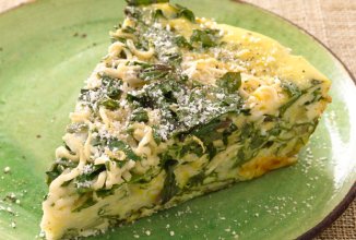 Омлет со шпинатом и брынзой