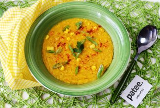 Постный овощной суп-пюре из кукурузы