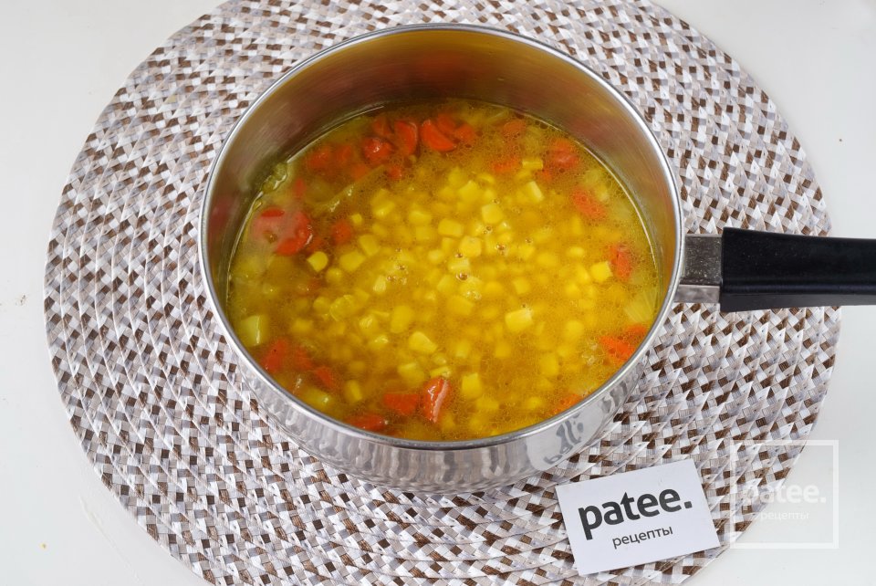 Постный овощной суп-пюре из кукурузы - Шаг 10