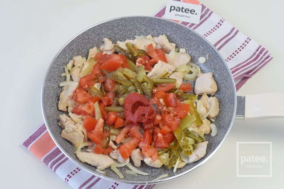 Азу по-татарски с куриным филе - Шаг 10