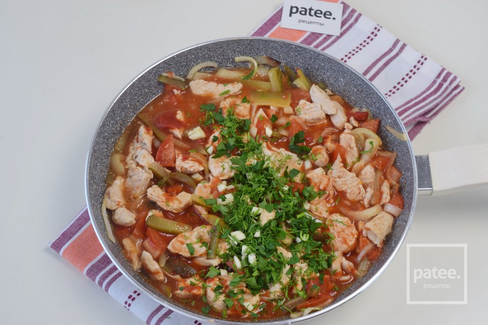 Азу по-татарски с куриным филе - Шаг 12