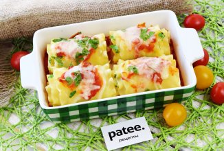 Роллы из лазаньи