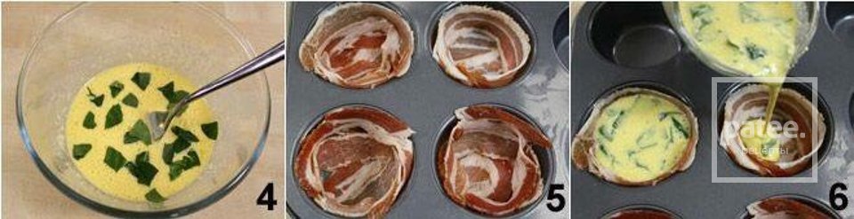 Яйца запечённые в корзинках из бекона. - Шаг 2