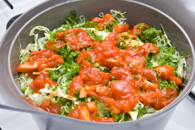 Рататуй из того что было - приготовление