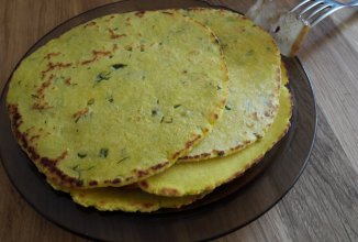 Кукурузные лепешки с зеленью