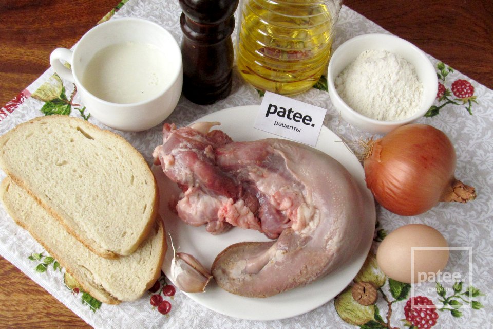 Котлеты из свиного языка - Шаг 1