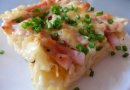 Запеканка из макарон и ветчины