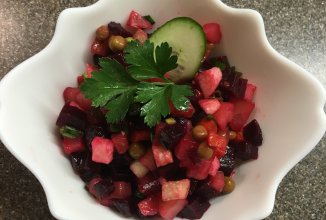 "Russian salad" или сочный Винегрет из печёных овощей