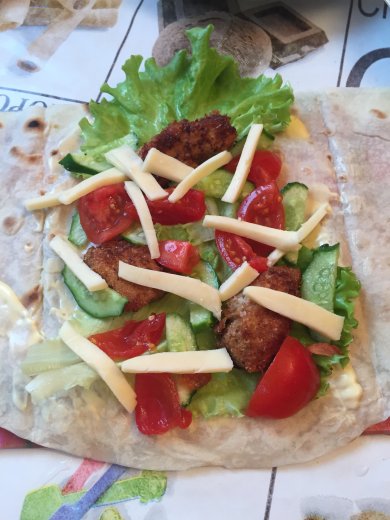 Цезарь ролл - Шаг 6