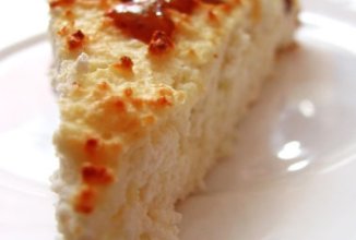 Диетическая творожная запеканка с бананом