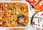 Рис с фаршем и капустой в духовке