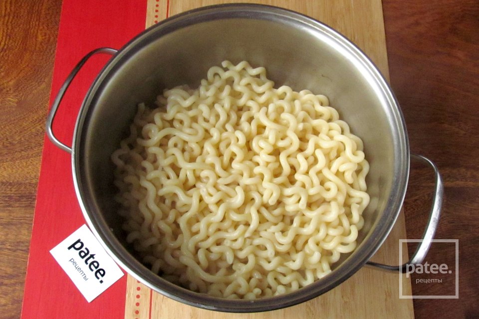 Макароны с вареной курицей - Шаг 10