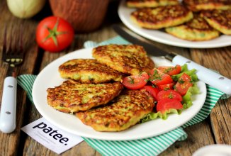 Кабачковые оладьи с фаршем