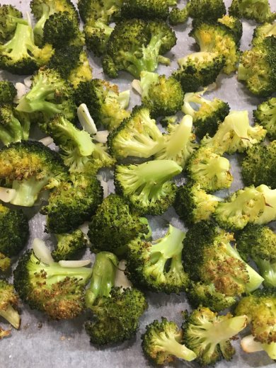 Хрустящая капуста брокколи с чесноком и лимоном. - Шаг 3