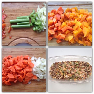 Постный суп с тыквой -многокомпонентный - Шаг 1