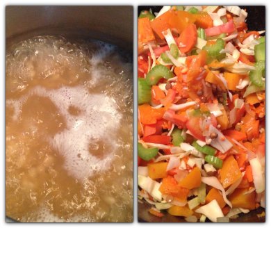 Постный суп с тыквой -многокомпонентный - Шаг 2