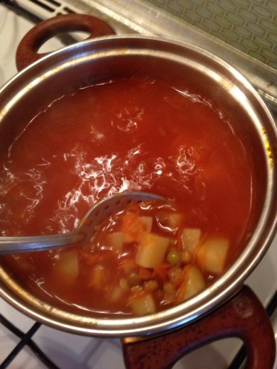 Постный суп из чечевицы - Шаг 3