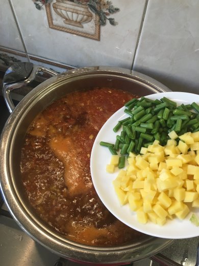 Вкуснейший итальянский овощной суп минестроне с песто. - Шаг 7