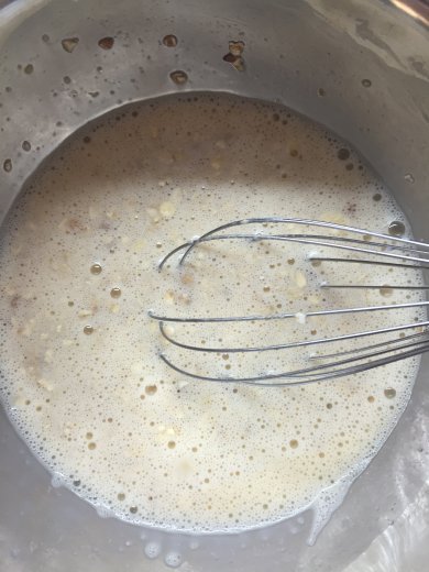 Полезный блин с творогом и 🍌 - Шаг 4