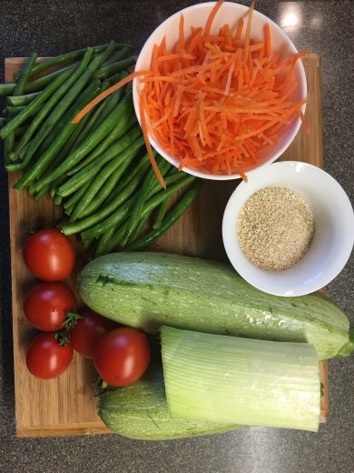 Постная овощная запеканка с отрубями - Шаг 1