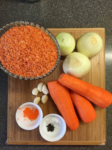 Ливанский суп-пюре из чечевицы "Фаворит" - Шаг 1