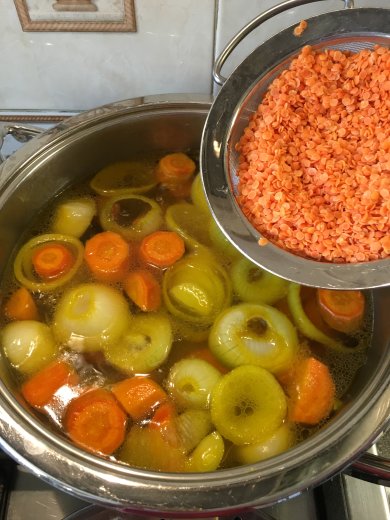 Ливанский суп-пюре из чечевицы "Фаворит" - Шаг 5