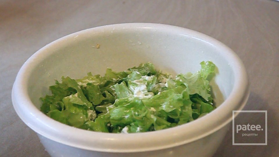 Тёплый салат "Presto с омлетом" - Шаг 4