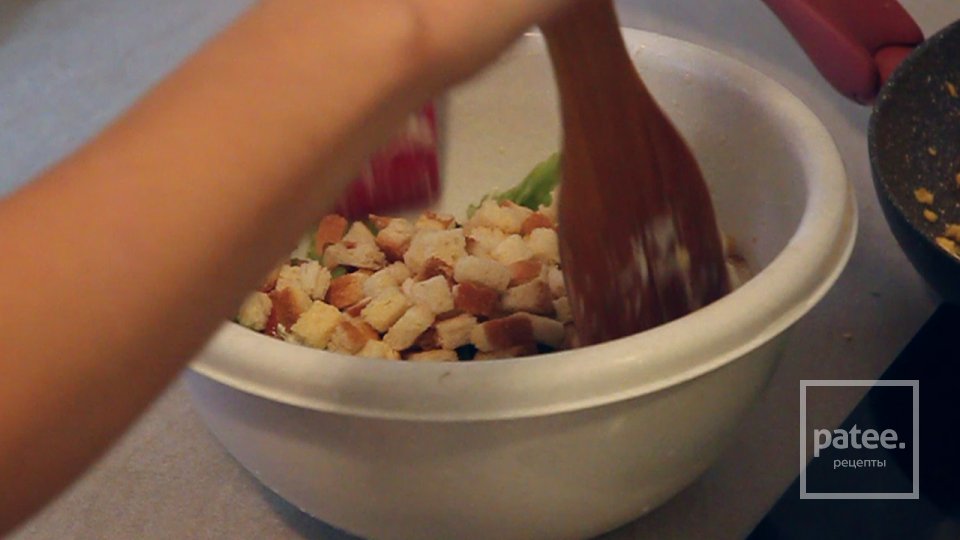 Тёплый салат "Presto с омлетом" - Шаг 6