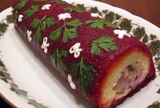 Селедка под шубой рулетом