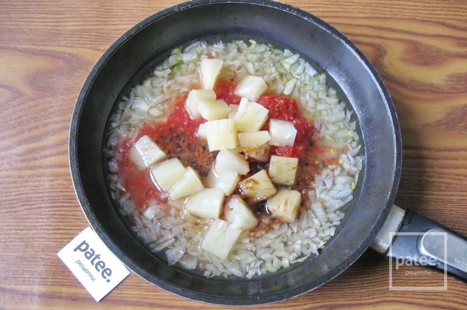 Курица с ананасами в томатном соусе - Шаг 8