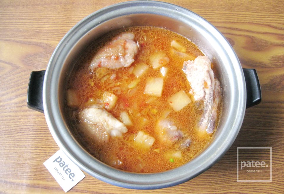 Курица с ананасами в томатном соусе - Шаг 11