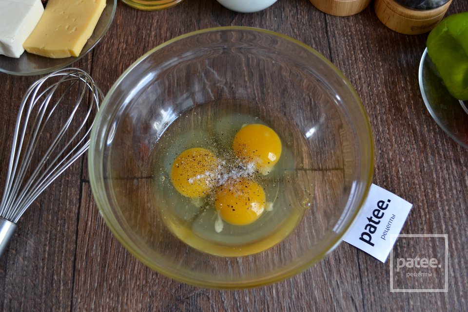 Фриттата с болгарским перцем и сыром - Шаг 3