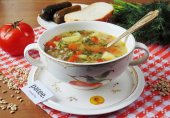 Рассольник с перловой крупой