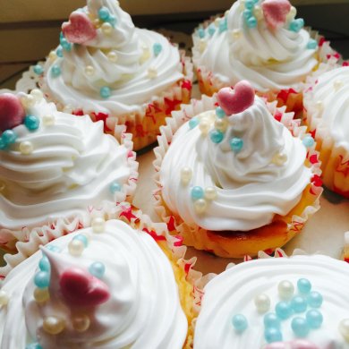 Мини чизкейки с белковым кремом