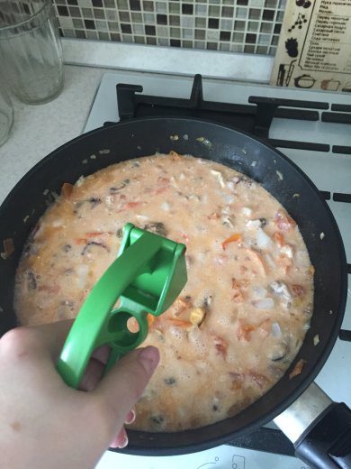 Паста с морепродуктами постная - Шаг 9